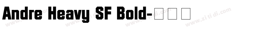 Andre Heavy SF Bold字体转换
